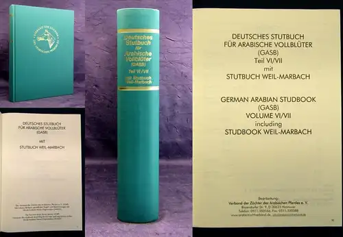 Deutsches Stutbuch für Arabische Vollblüter (GASB) Teil VI/VII um 1995 js