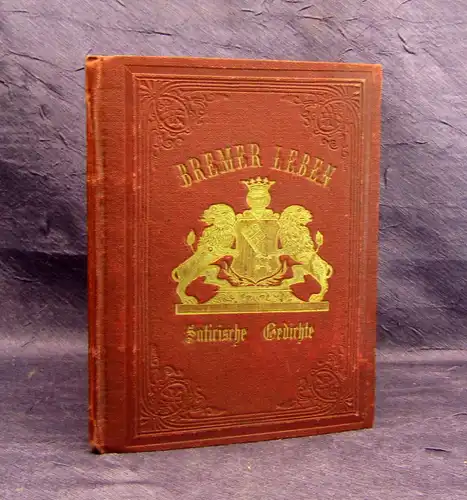 Post, Albert Hermann Bremer Leben 1872 sehr selten Literatur Gedichte Satire mb