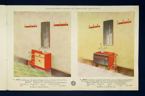 Fürther Spiegelwerke Dielenmöbel, FSF Katalog Nr. 34 1934 selten Katalog mb