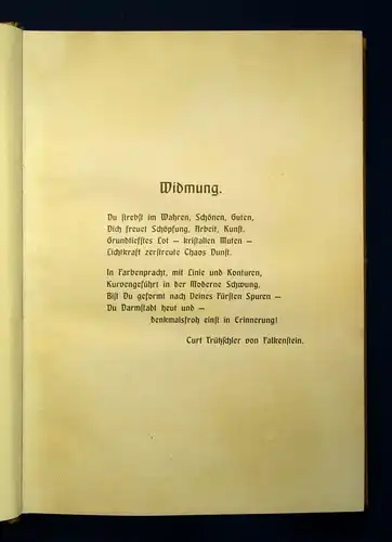 Darmstadt I. Gedruckt in den Jahren 1917/18/19 Aufl. v. 500 Abzügen Ortskunde js