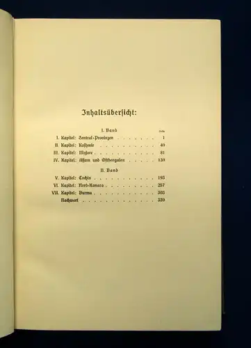 Kauffmann Aus Indiens Dschungeln Erlebnisse und Forschungen 1911 Teil1 v. 2  js