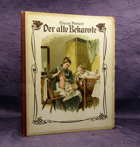 Pletsch Oskar Der alte Bekannte Originalzeichnungen um 1895 alte liebe Reime js