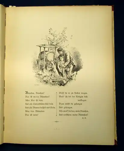 Pletsch Oskar Der alte Bekannte Originalzeichnungen um 1895 alte liebe Reime js