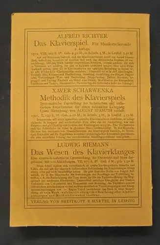 Essen Die physiologischen Fehler,Umgestaltung der Klaviertechnik 1913  js