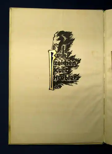 Kehrein Das Hildebrandslied Ganzpergament, 1 von 20 Expl. kol. Deckentitel 1923