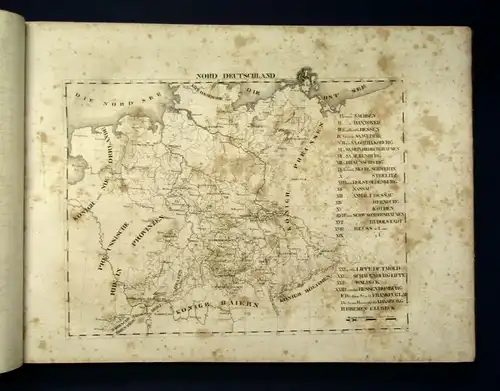 Schlieben Atlas von Europa 1828 Ortskunde Geographie Hannover,Hessen,Main js