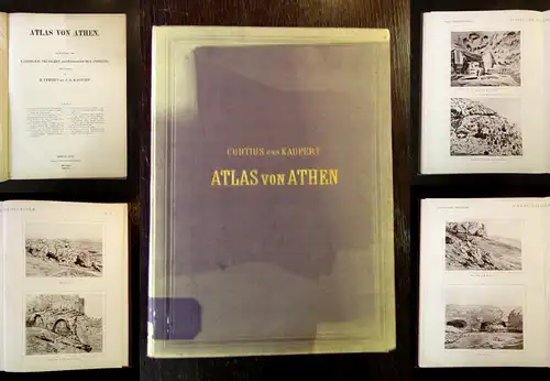 Curtius, E. / Kaupert, J. A. Atlas von Athen 1878 Athen, Griechenland  mb