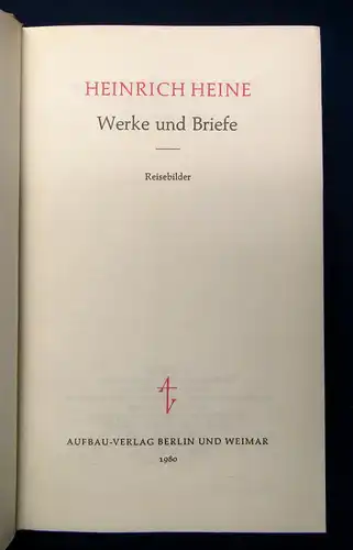 Heine Werke und Briefe in zehn Bänden Ganzlederausgabe 1980 Klassiker mb