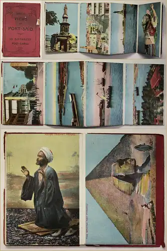 10 Postkarten von Ägypten Serie III. um 1910 Landeskunde Grafik Kultur sf