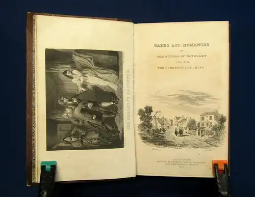 Scott Works. 37 Bde. Novels & Tales u.a. dekorative Einbände illustr. um 1830 mb