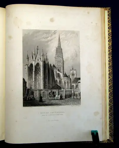 Winkles, B. / Garland, R French Cathedrals 1837 EA Geographie Ortskunde mb