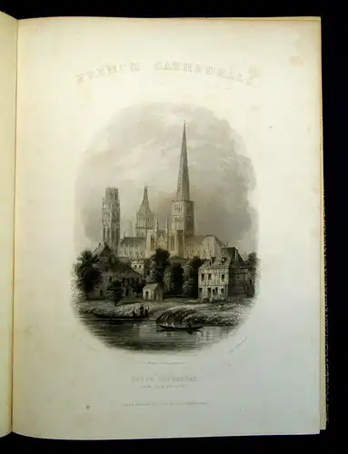 Winkles, B. / Garland, R French Cathedrals 1837 EA Geographie Ortskunde mb