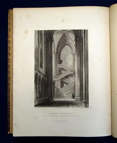 Winkles, B. / Garland, R French Cathedrals 1837 EA Geographie Ortskunde mb