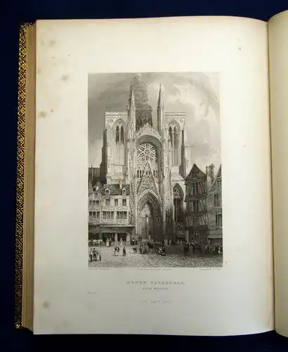 Winkles, B. / Garland, R French Cathedrals 1837 EA Geographie Ortskunde mb