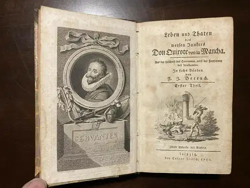 Cervantes Don Quixote 1780-1781 6 Bände illustriert von Chodowiecki top rara mb