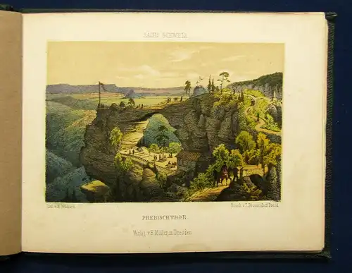 Williard Album der Sächsischen Schweiz o.J. (um 1850) sehr selten Ortskunde mb