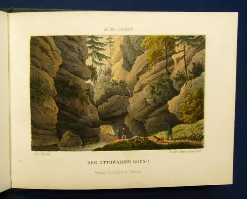 Williard Album der Sächsischen Schweiz o.J. (um 1850) sehr selten Ortskunde mb