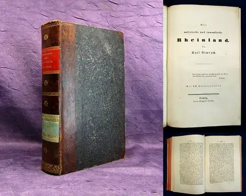 Simrock, Karl Das malerische und romantische Rheinland um 1840 dekorativ js