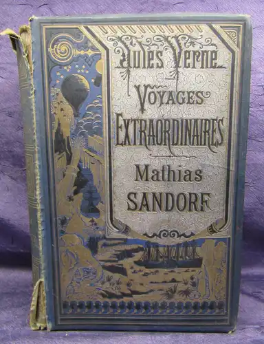 Jules Verne Mathias Sandorf 1885 111 Abb. von Benett und 1 Karte Literatur js
