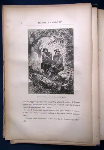 Jules Verne Mathias Sandorf 1885 111 Abb. von Benett und 1 Karte Literatur js