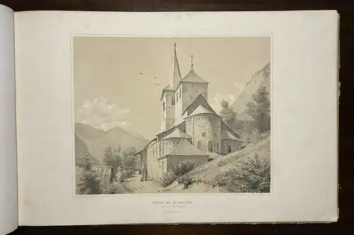 Paris Grafikmappe Bagnères de Luchon 1842 seltenes Ansichtenwerk Frankreich mb