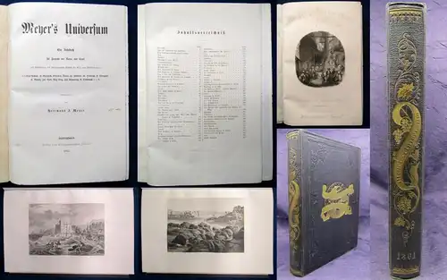 Meyers Universum Ein Jahrbuch für Freunde der Natur und Kunst 1862 Großoktav js