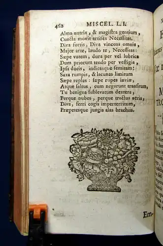 Weiternauer, Ignaz Miscella literarum humaniorum 1752 Belletristik Literatur js