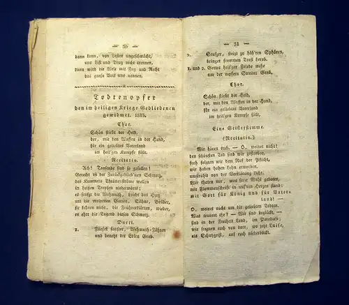 Arndt Was bedeutet Landsturm und Landwehr o. J. [1813] Seltene Flugschrift mb