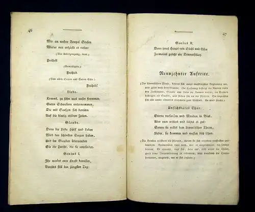 Goethe Des Epimenides Erwachen. Ein Festspiel. EA 1815 Or. Broschur Klassiker js