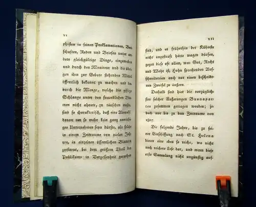 Müchler Lesefrüchte aus Buonaparte`s Reden, Briefen u. Proklamationen 1816 js