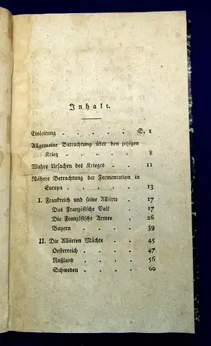 Marcard Reverieen eines deutschen Patrioten über Europa 1806 Napoleon Geschichte