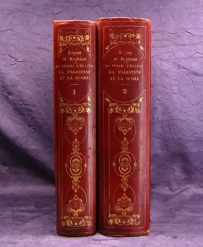 La Syrie, l'Égypte, la Palestine et la Judée. 2 Bände komplett 1839 Geografie js