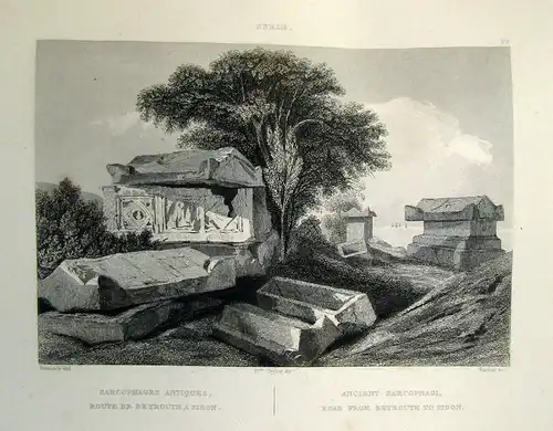 La Syrie, l'Égypte, la Palestine et la Judée. 2 Bände komplett 1839 Geografie js