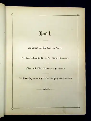 Das Königreich Bayern. Seine Denkwürdigkeiten und Schönheiten 2 Bde. 1881 js