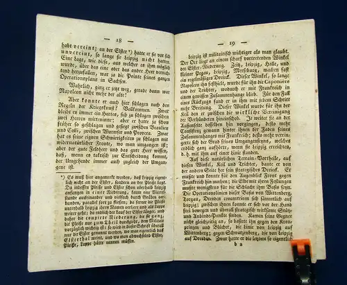 Müller Auch eine Ansicht von der Völkerschlacht bei Leipzig 1813 selten mb