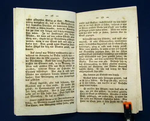 Müller Auch eine Ansicht von der Völkerschlacht bei Leipzig 1813 selten mb