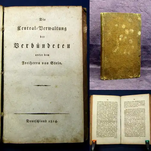 Eichhorn Die Central-Verwaltung d Verbündeten unter dem Freiherrn von Stein 1814