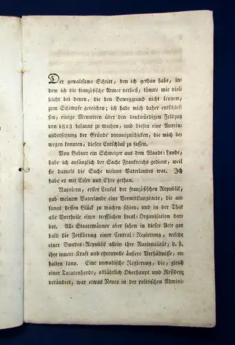 JOMINI Auszug a. d. Memoiren über den Feldzug von 1813 d.EA selten Oktober 1813