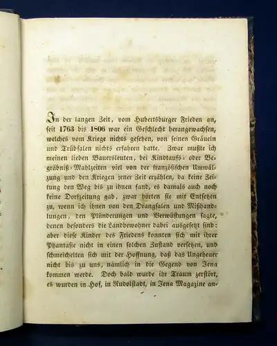 Schlosser Erlebnisse e. sächs. Landpredigers i. d. J. 1806 - 1815 1846 selten mb