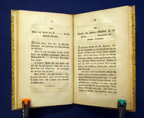 Rehfues Die Oriflamme oder d Pariser Enthusiasmus unter Napoleon EA selten 1814