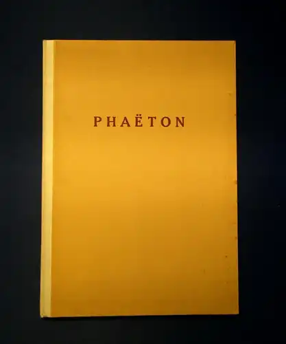 Reisiger Hans, Phaeton Holzschnitt v. Hofmann, im Kolophon signiert Ex.119 js