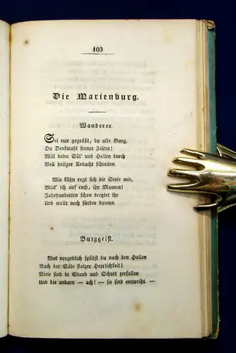 Heinel Kränze um Urnen preußischer Vorzeit Balladen 1828 seltene EA Geschichte m