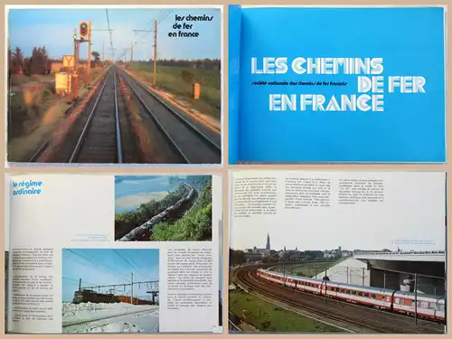 Brochure Les Chemins de fer en france 1976 Eisenbahn in Frankeich Prospekt xz