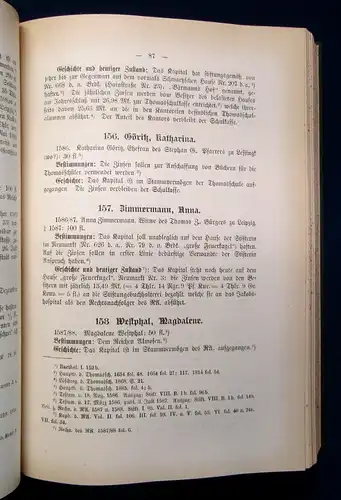 Geffcken Stiftungsbuch der Stadt Leipzig im Auftrag des Rates 1905 js