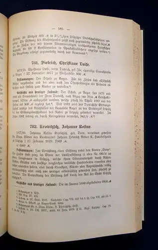 Geffcken Stiftungsbuch der Stadt Leipzig im Auftrag des Rates 1905 js