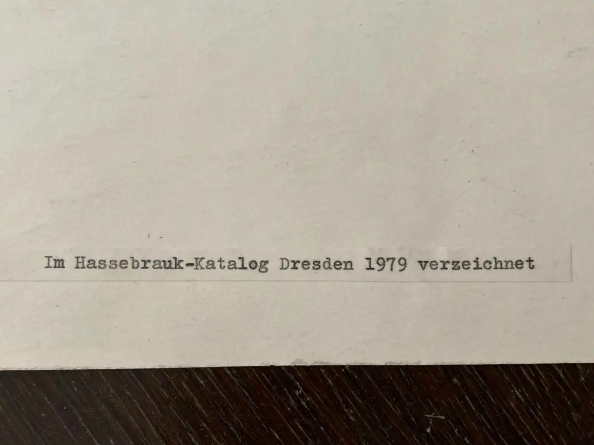 Hassebrauk Dresden - Hafen Mickten. Mischtechnik Aquarell, Kreide sign. 1972 3