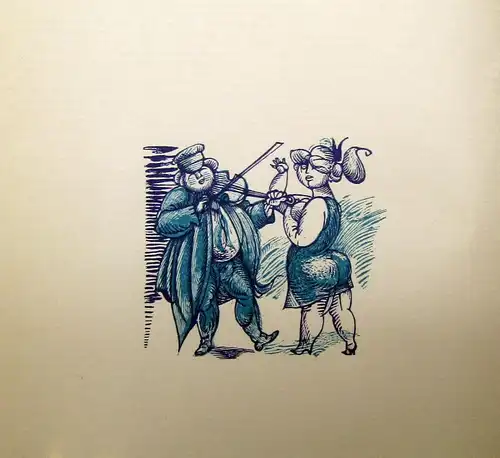Widmungsexemplar Liebesgedichte 1969 in Kolophon mit hs Widm. d. Illustr. Hirsch