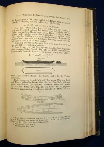 Rühlmann Hydromechanik oder Die technische Mechanik Flüssiger Körper 1880 js