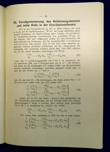 Bauer Mathematische Einführung in die Gravitationstheorie Einsteins 1922 mb