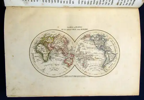 Reiser Die fünf Welttheile dargestellt in Bild u Wort 1 Bd um 1850 Geographie mb